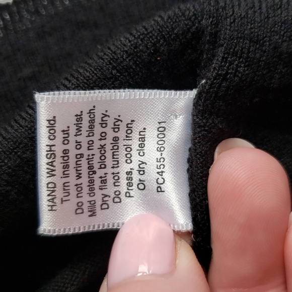 Pendleton Petite Black Merino Wool Draping Cardigan - Size XL - Picture 10 of 11